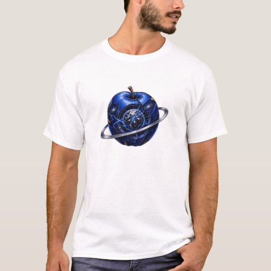 OUTTA SPACE 宇宙の世界 - 動き出す青い惑星 Tシャツ (正面)
