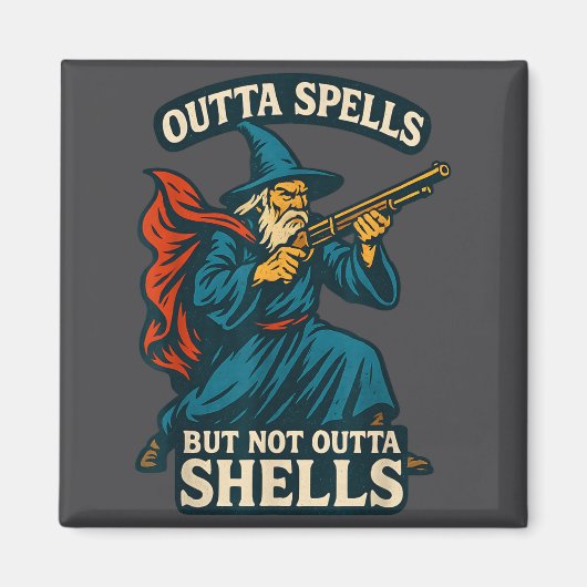 Outta Spells But Not Outta Shells Vintage  マグネット (正面)