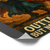 Outta Spells But Not Outta Shells Wizard Fantasy M ポスター (角)