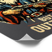 Outta Spells But Not Outta Shells Wizard Fantasy M ポスター (角)