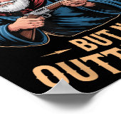 Outta Spells But Not Outta Shells Wizard Fantasy M ポスター (角)