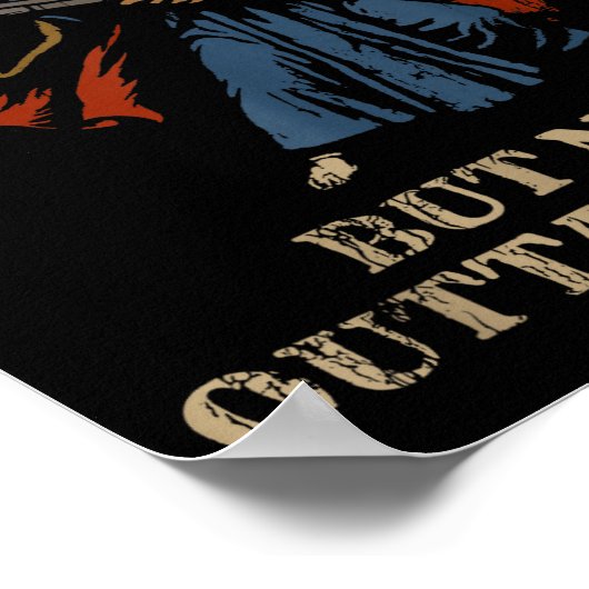 Outta Spells But Not Outta Shells Wizard Fantasy M ポスター (角)