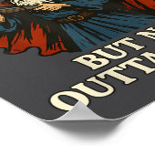 Outta Spells But Not Outta Shells Wizard Fantasy M ポスター (角)