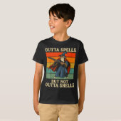 Outta Spells But Not Outta Shells Wizard Retro Fan Tシャツ (正面フル)