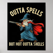 Outta Spells But Not Shells Wizard Meme  ポスター (正面)