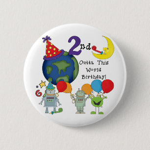 Outta This World 2nd誕生日Tシャツ 缶バッジ