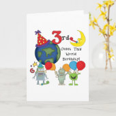 Outta This World 3rd誕生日Tシャツとギフト カード (黄色い花)