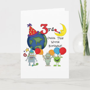 Outta This World 3rd誕生日Tシャツとギフト カード