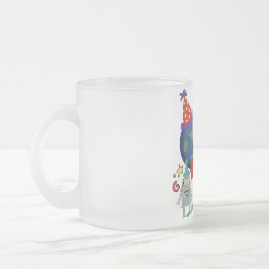 Outta This World 3rd誕生日Tシャツとギフト フロストグラスマグカップ (左)