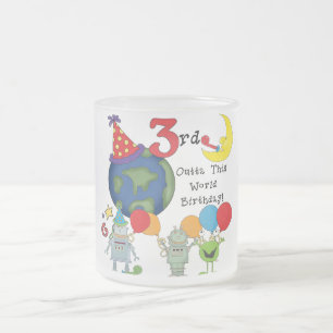 Outta This World 3rd誕生日Tシャツとギフト フロストグラスマグカップ