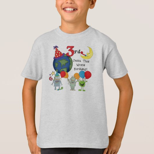 Outta This World 3rd誕生日Tシャツとギフト Tシャツ (正面)