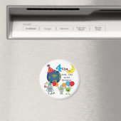 Outta This World 4th Birthday Tシャツとギフト マグネット (インサイチュ (食洗機))