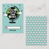 Outta This World Classroom Valentine Card 100pk ノートカード (正面/裏面)