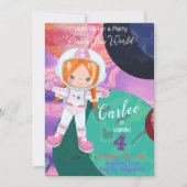 Outta This World Diverse誕生日招待状カード (正面)