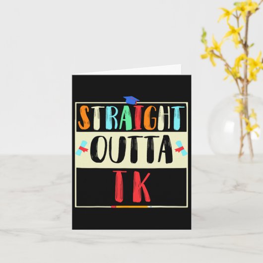 Outta Tk卒業生Tk卒業生Transitional Kinde カード (黄色い花)