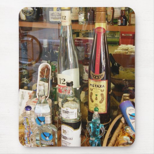 Ouzoおよびmetaxaアルコール マウスパッド (正面)