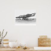 OV10ブロンコ飛行機 ポスター (キッチン)