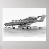 OV10ブロンコ飛行機 ポスター (正面)