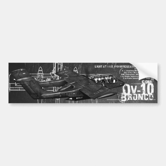 OV-10ブロンコ バンパーステッカー (正面)