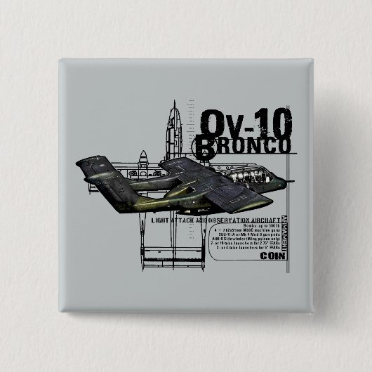 OV-10ブロンコ 缶バッジ (正面)