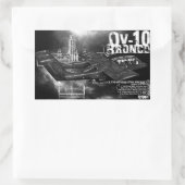 OV-10ブロンコ 長方形シール (バッグ)