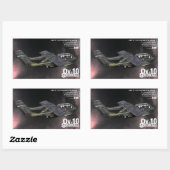 OV-10ブロンコ 長方形シール (シート)