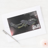 OV-10ブロンコ 長方形シール (封筒)