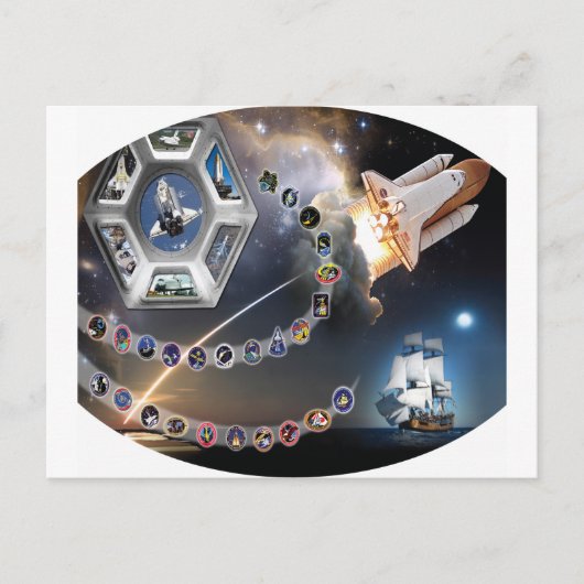 OV 105 エンデバー ポストカード (正面)