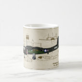 OV-1Dのモホーク族の人のコーヒー・マグ コーヒーマグカップ (中央)