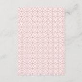 Ovalのエンク結婚ロージャカードの赤面 エンクロージャーカード (裏面)