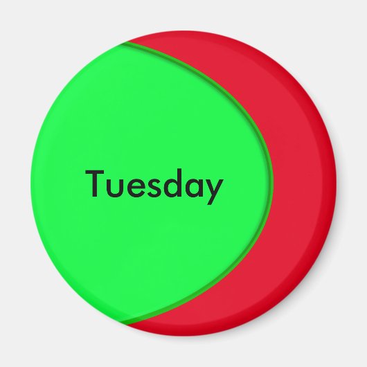 OVALボタン – ネオン緑+テキストとアイディア マグネット (正面)