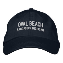 Oval Beach Michigan Embroidered Hat 刺繍入りキャップ