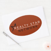 Oval Branded Sticker 楕円形シール (封筒)