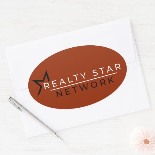 Oval Branded Sticker 楕円形シール (封筒)