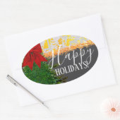 OVAL FESTIVE HOLIDAY Sticker 楕円形シール (封筒)