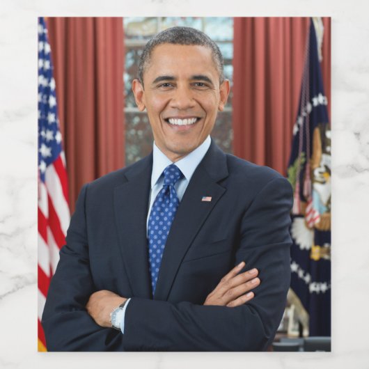 Oval Office US 44th President Obamaバラク ワインラベル (シングルラベル)