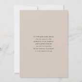 Oval One Photo Beige卒業発表カード 案内状 (裏面)