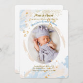 Oval Pastel Frame  招待状 (正面/裏面)