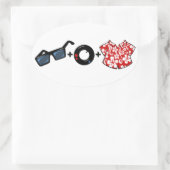 Oval PB Mathステッカー 楕円形シール (バッグ)