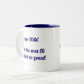 oval_rocky_mountain、幸せな第50をsiler_flatten! 、… ツートーンマグカップ (正面左)