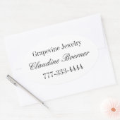 Oval Sheet Stickers for Business Artist Crafts 楕円形シール (封筒)