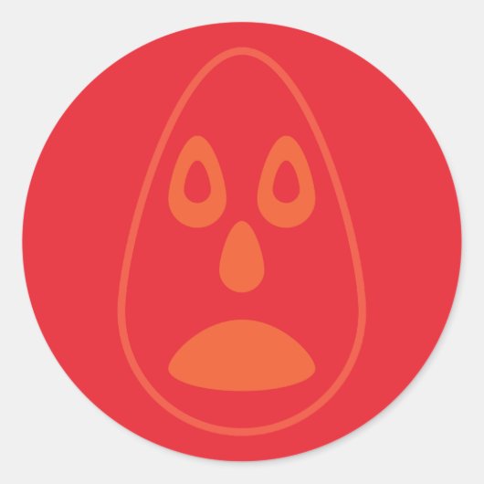 Ovally Sticker ラウンドシール (正面)