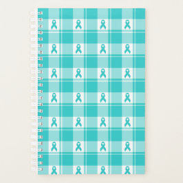 Ovarian Cancer Awareness Plaid Planner, Teal プランナー手帳