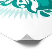 Ovarian Cancer Butterfly 3 ポスター (角)