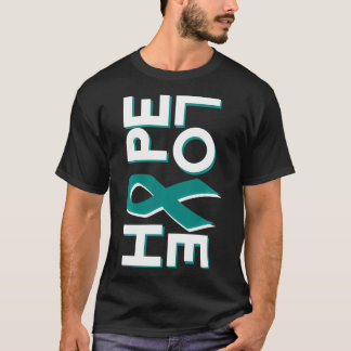 Ovarian Cancer Fight Cancer Ribbon Tシャツ