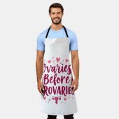 Ovaries Before Brovaries私の体My Choice Womb エプロン (着用した状態)