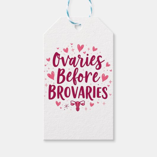 Ovaries Before Brovaries私の体My Choice Womb ギフトタグ (正面)