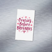Ovaries Before Brovaries私の体My Choice Womb マグネット名刺 (インサイチュ)