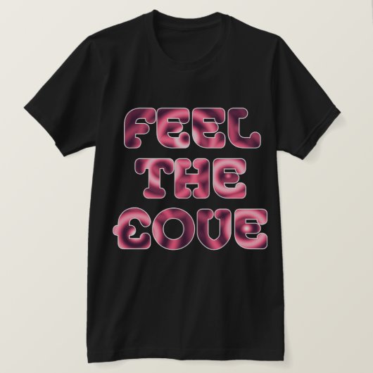 £ove -感じリングや輪テクスチャ tシャツ (デザイン正面)