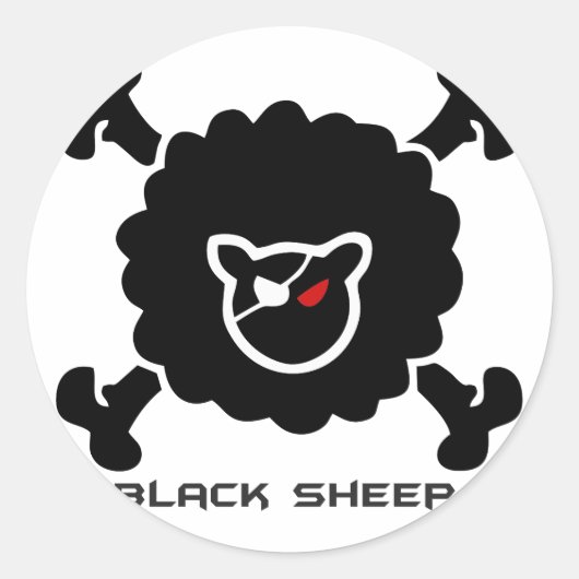 Ovelha Negra ラウンドシール (正面)